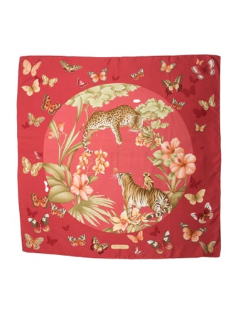 Salvatore Ferragamo Silk Printed Scarf