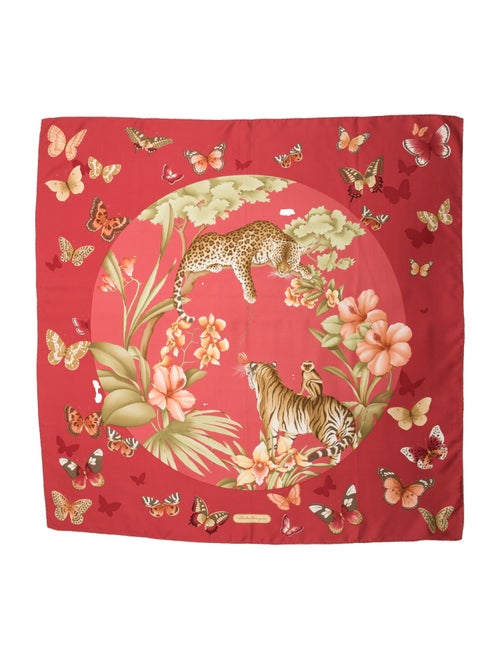 Salvatore Ferragamo Silk Printed Scarf