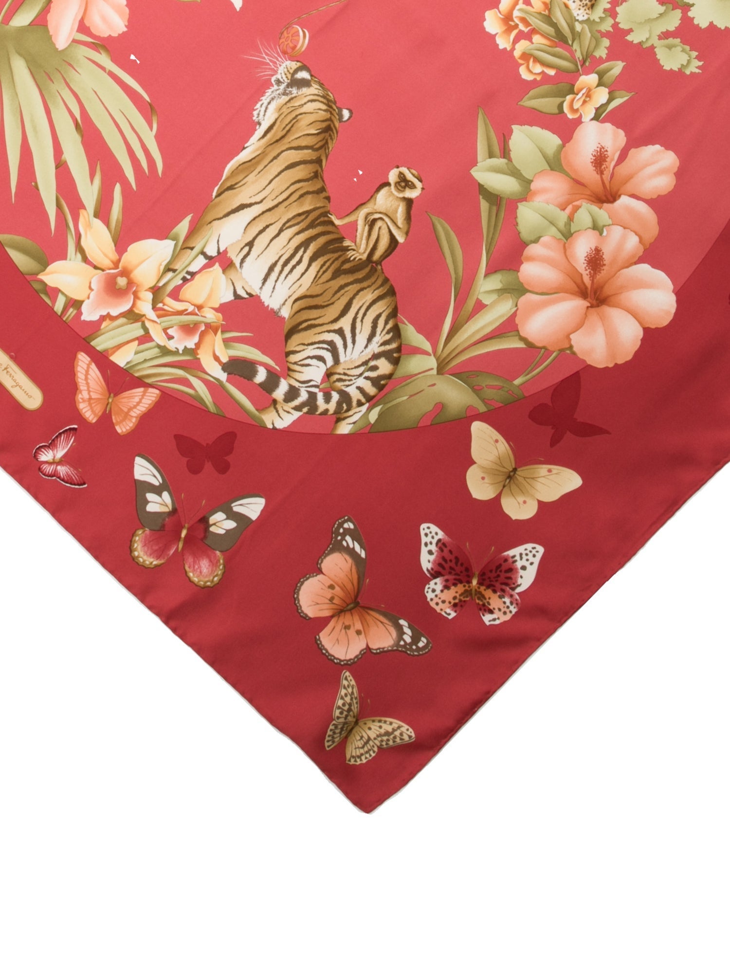 Salvatore Ferragamo Silk Printed Scarf