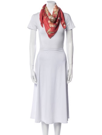 Salvatore Ferragamo Silk Printed Scarf