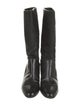 Salvatore Ferragamo Ponyhair Leather Trim Embellishment Rain Boots