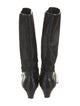 Salvatore Ferragamo Ponyhair Leather Trim Embellishment Rain Boots