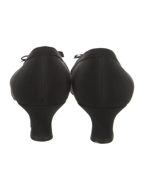 Salvatore Ferragamo Suede Leather Trim Embellishment D'Orsay Pumps