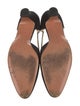 Salvatore Ferragamo Suede Leather Trim Embellishment D'Orsay Pumps