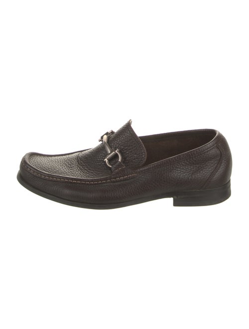 Salvatore Ferragamo Gancini Logo Leather Loafers