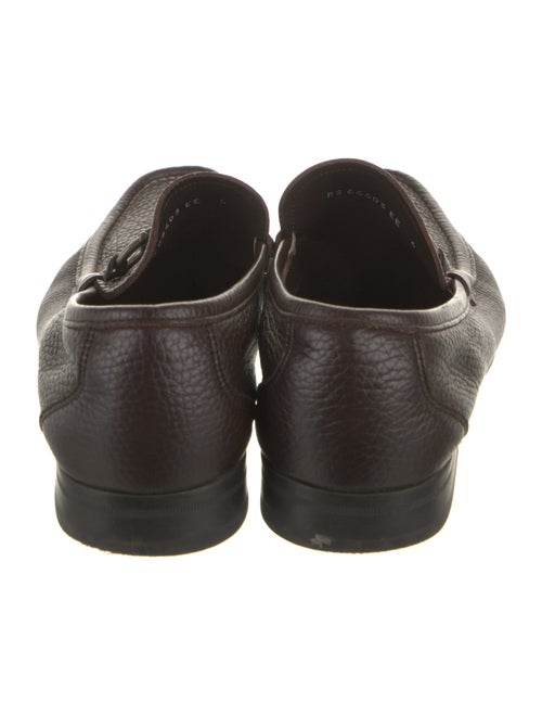 Salvatore Ferragamo Gancini Logo Leather Loafers