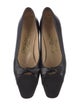 Salvatore Ferragamo Leather Bow Accents Pumps