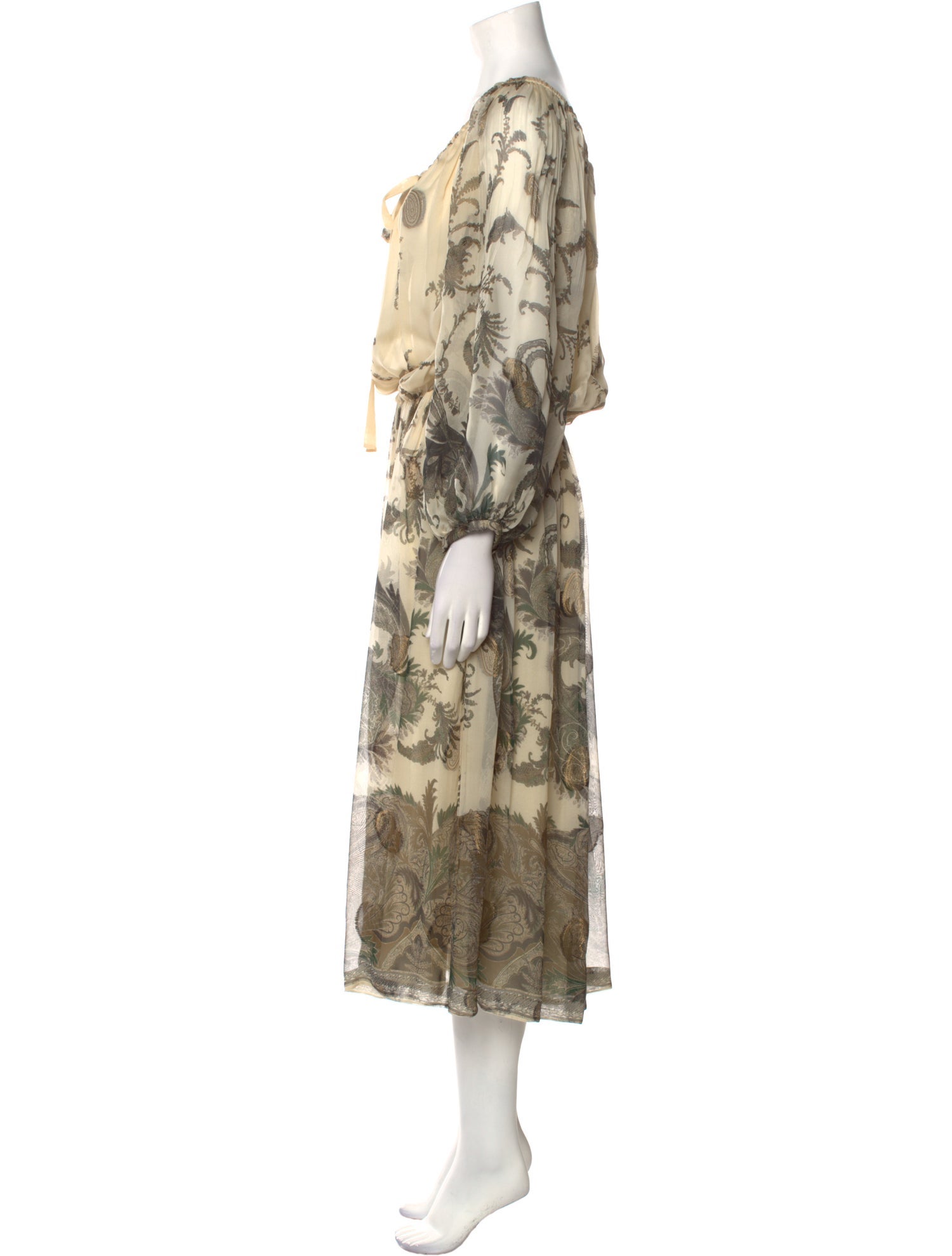 Salvatore Ferragamo Silk Long Dress