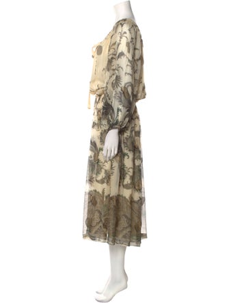 Salvatore Ferragamo Silk Long Dress