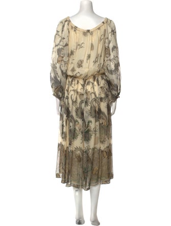 Salvatore Ferragamo Silk Long Dress