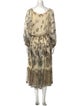 Salvatore Ferragamo Silk Long Dress