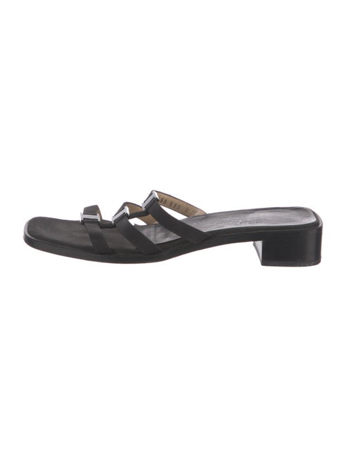 Salvatore Ferragamo Leather Slides