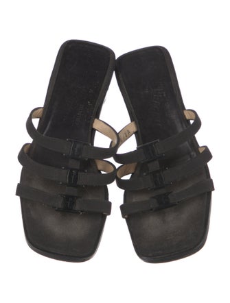 Salvatore Ferragamo Leather Slides
