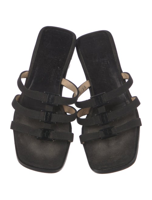 Salvatore Ferragamo Leather Slides