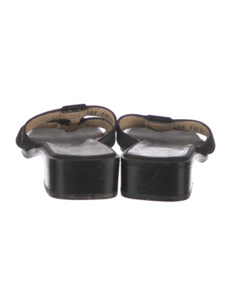 Salvatore Ferragamo Leather Slides