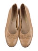 Salvatore Ferragamo Leather Bow Accents Flats