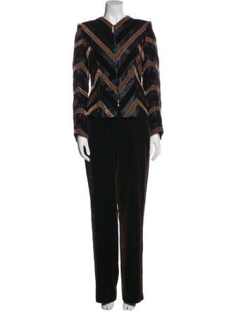 Salvatore Ferragamo Printed Pant Set