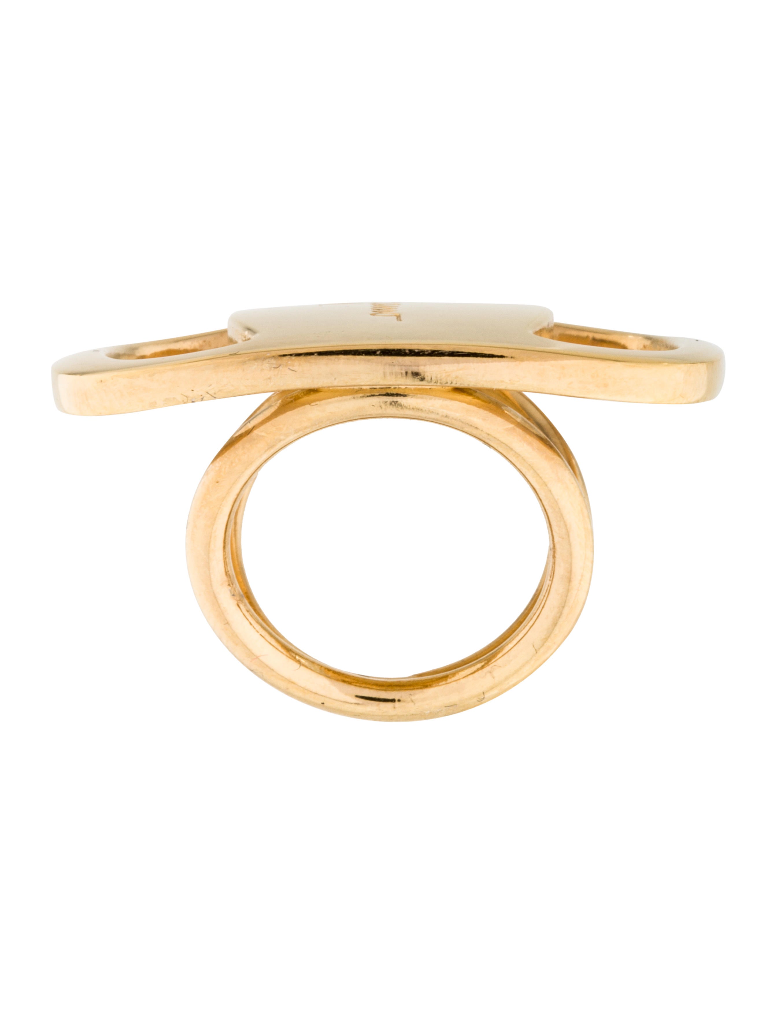 Salvatore Ferragamo Logo Scarf Ring Accessories SAL43578 The RealReal