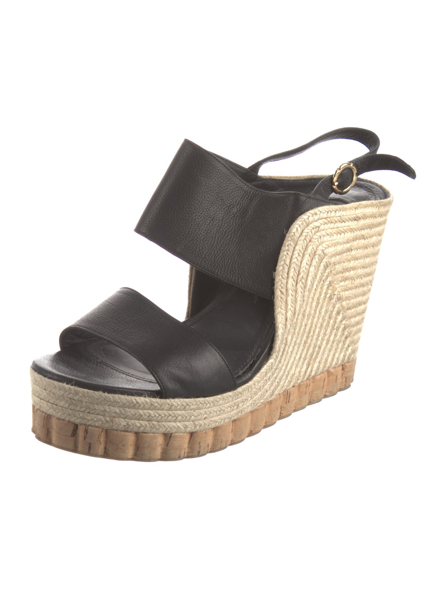 Salvatore Ferragamo Leather Espadrilles