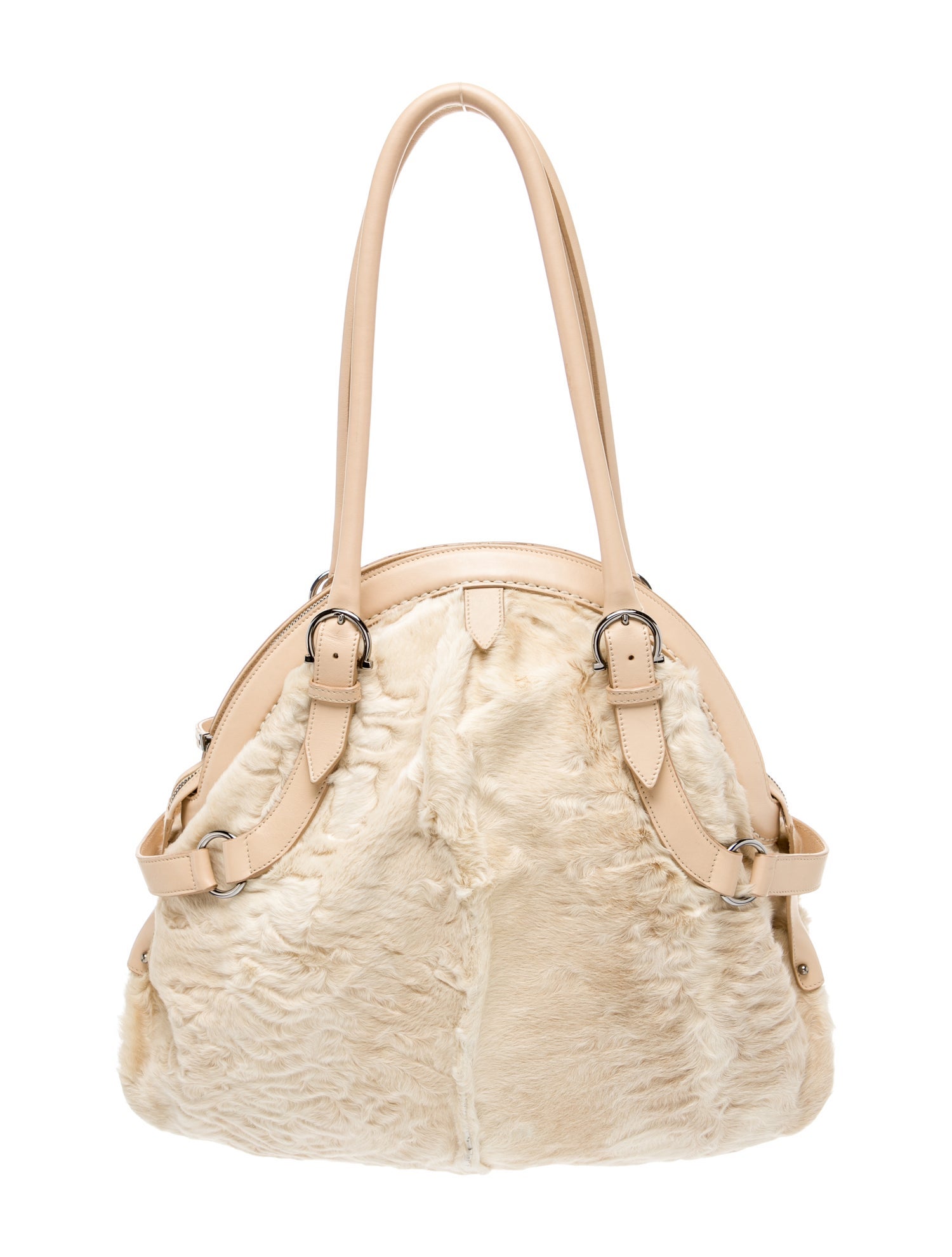 Salvatore Ferragamo Fur Shoulder Bag