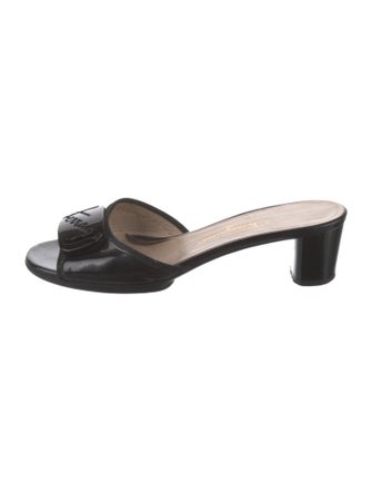 Salvatore Ferragamo Patent Leather Slides