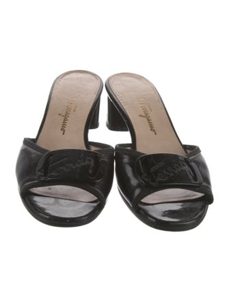 Salvatore Ferragamo Patent Leather Slides
