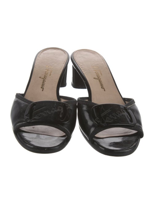 Salvatore Ferragamo Patent Leather Slides