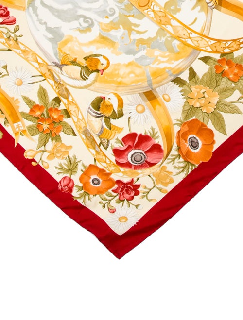 Salvatore Ferragamo Silk Floral Print Scarf