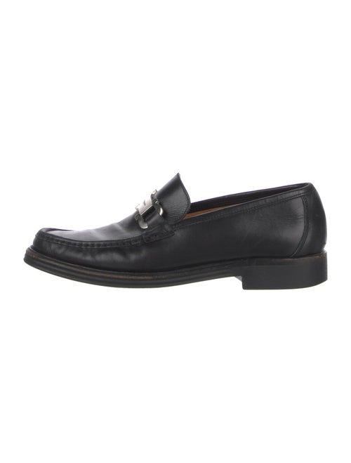 Salvatore Ferragamo Gancini Logo Leather Dress Loafers