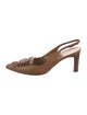 Salvatore Ferragamo Leather Slingback Pumps