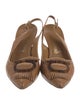 Salvatore Ferragamo Leather Slingback Pumps