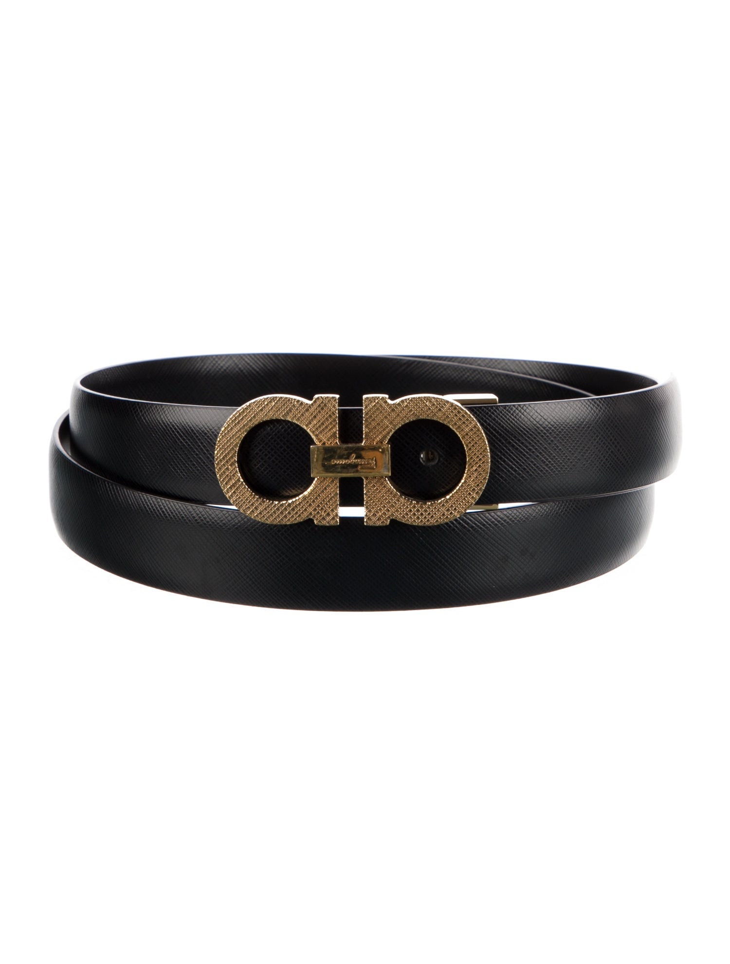 Salvatore Ferragamo Skinny Leather Belt