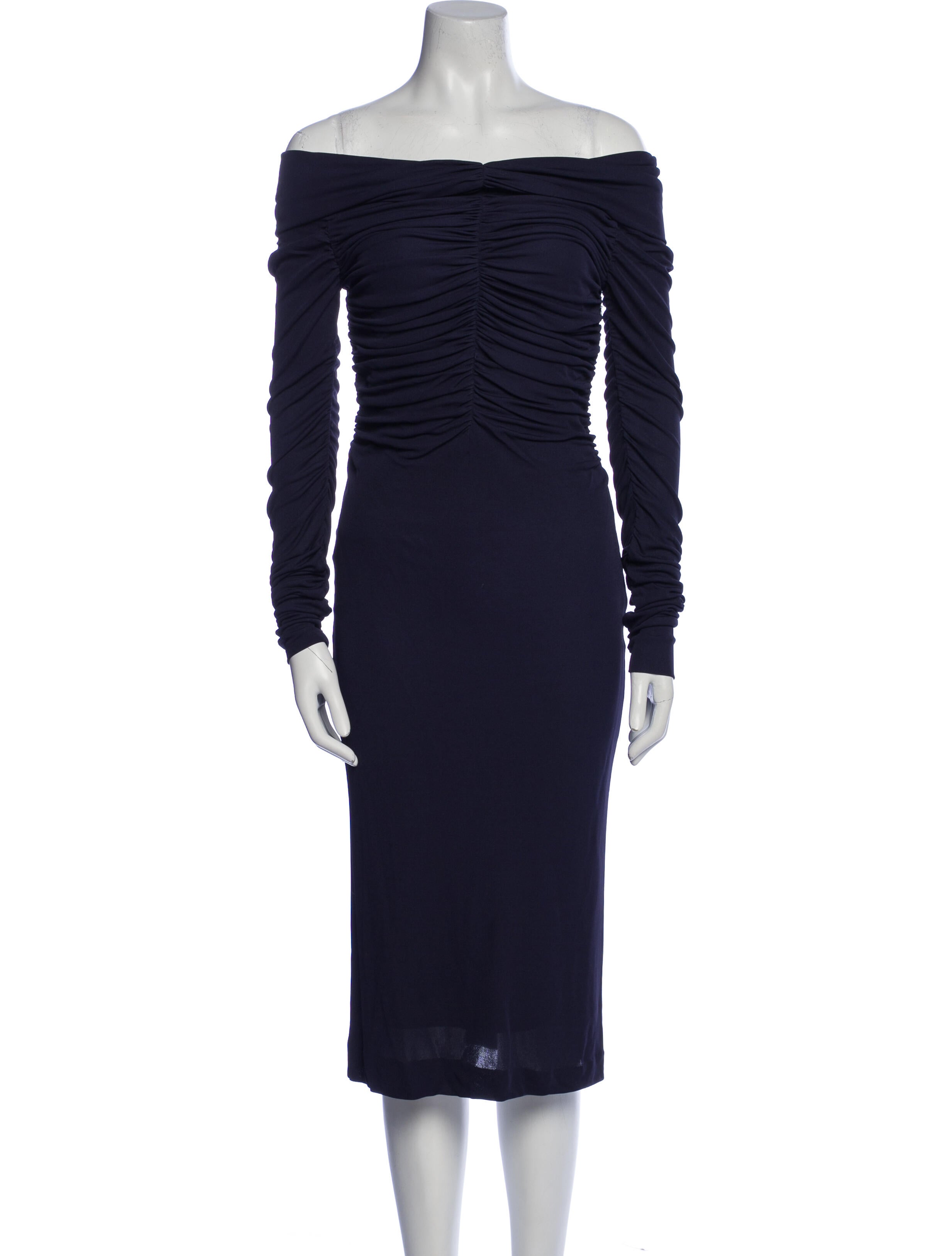 Salvatore Ferragamo Off-The-Shoulder Long Dress