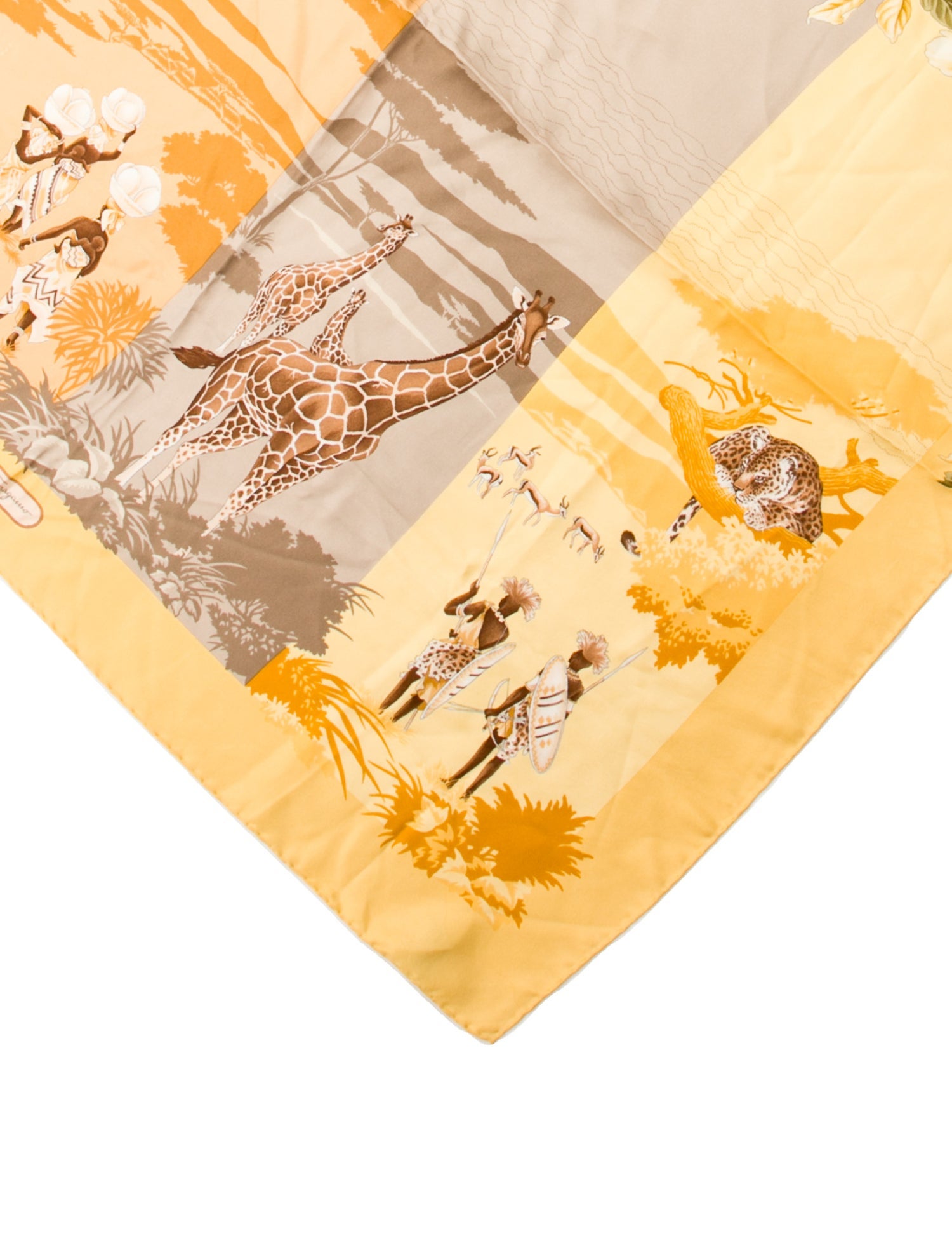 Salvatore Ferragamo Silk Floral Print Scarf