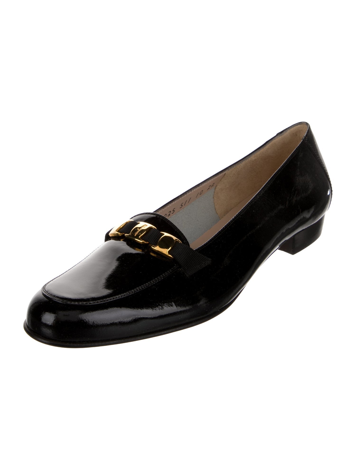 Salvatore Ferragamo Patent Leather Loafers