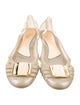 Salvatore Ferragamo Rubber Lasercut Accents Ballet Flats