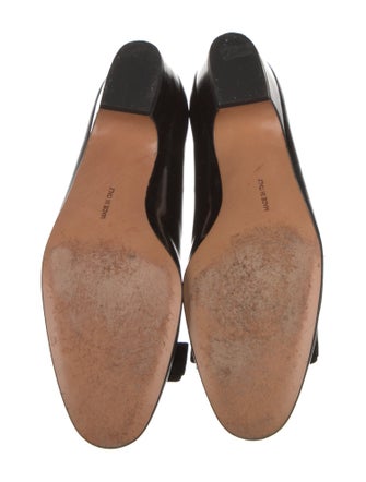 Salvatore Ferragamo Patent Leather Bow Accents Pumps