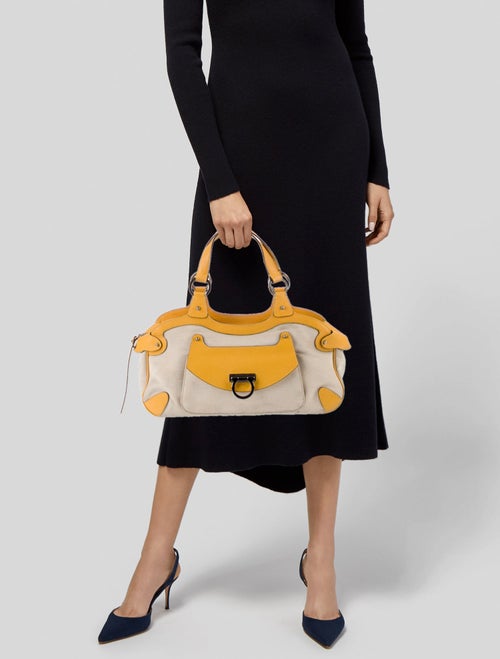 Salvatore Ferragamo Gancio Top Handle Bag