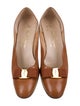 Salvatore Ferragamo Lizard Bow Accents Pumps