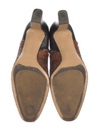 Salvatore Ferragamo Python Animal Print Chelsea Boots