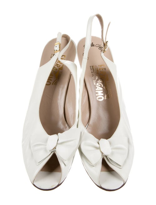 Salvatore Ferragamo Patent Leather Slingback Pumps
