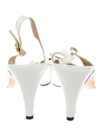 Salvatore Ferragamo Patent Leather Slingback Pumps