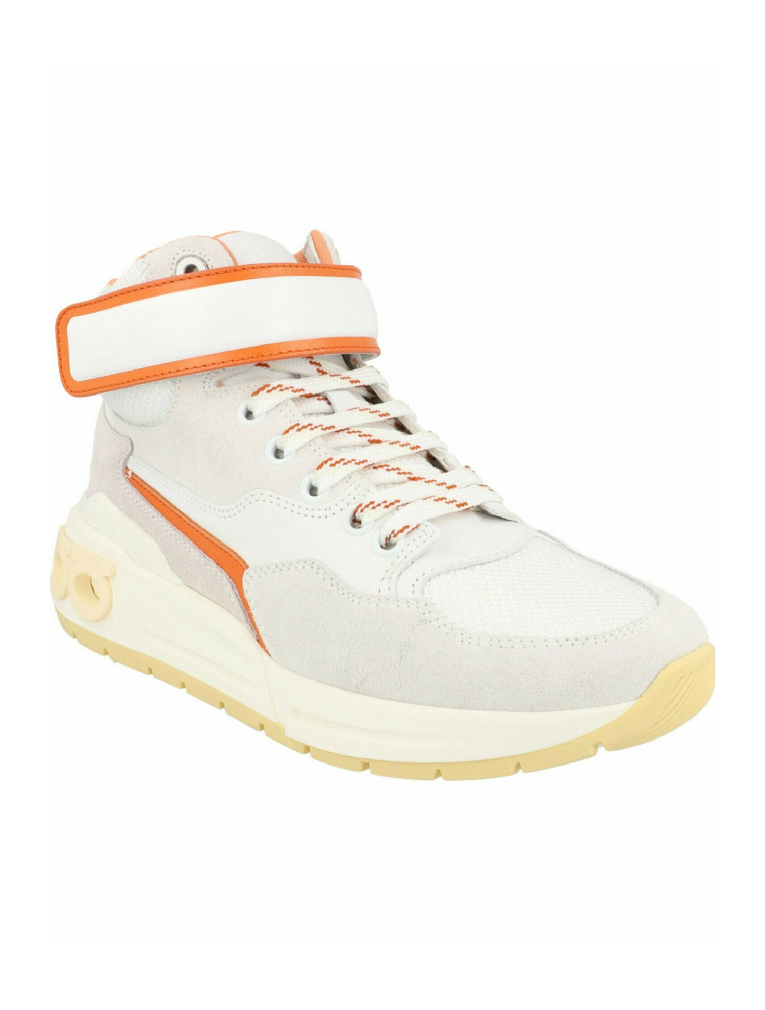 Salvatore Ferragamo Gancini Logo Calf Leather Sneakers w/ Tags