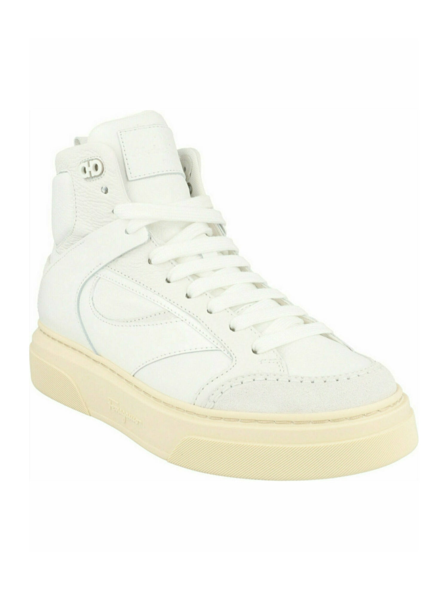 Salvatore Ferragamo Gancini Logo Calf Leather Sneakers w/ Tags