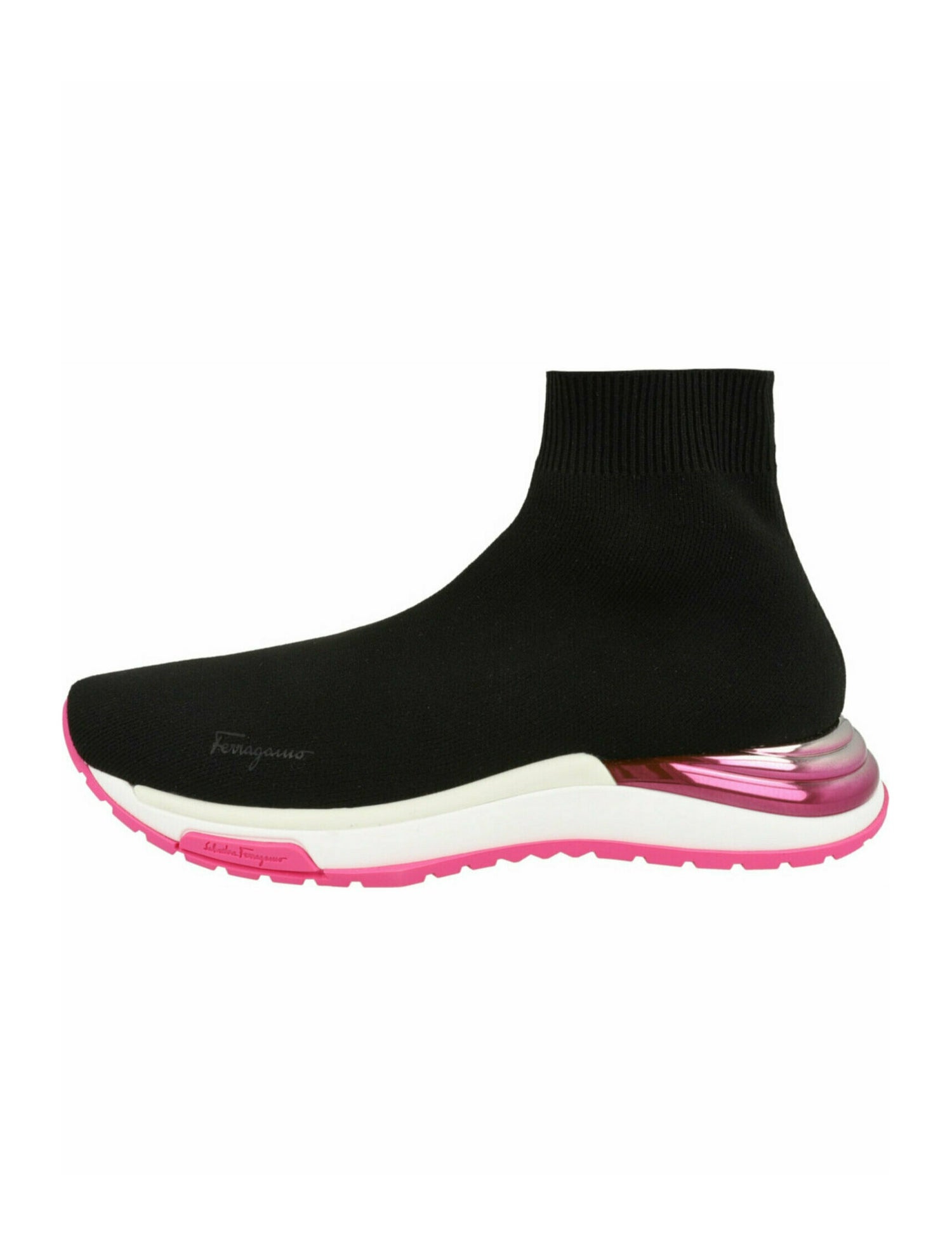 Salvatore Ferragamo Gancini Logo Sock Sneakers w/ Tags