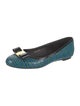 Salvatore Ferragamo Vara Bow Accent Patent Leather Ballet Flats