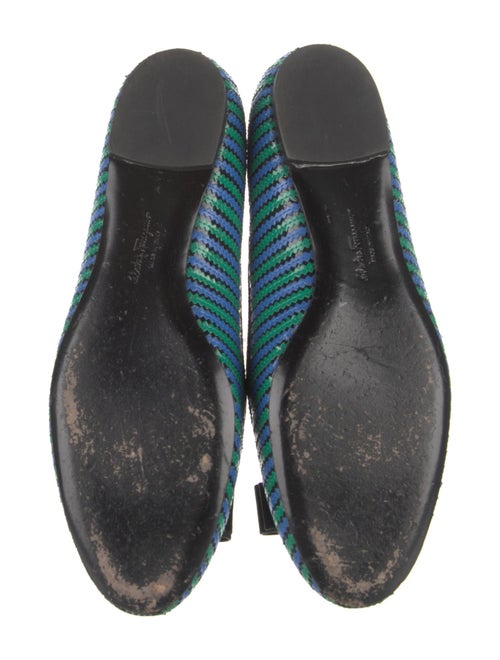 Salvatore Ferragamo Vara Bow Accent Patent Leather Ballet Flats