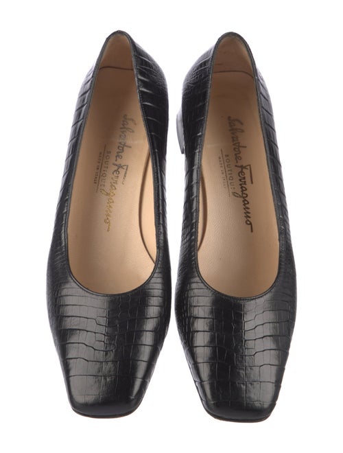 Salvatore Ferragamo Crocodile Pumps