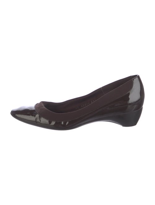 Salvatore Ferragamo Patent Leather Printed Pumps