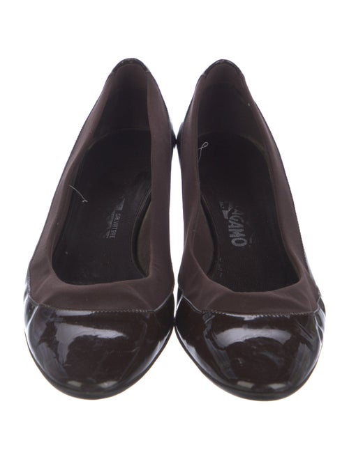 Salvatore Ferragamo Patent Leather Printed Pumps
